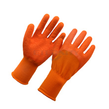 Foam rubber gloves latex coated pu safety gardening  gloves